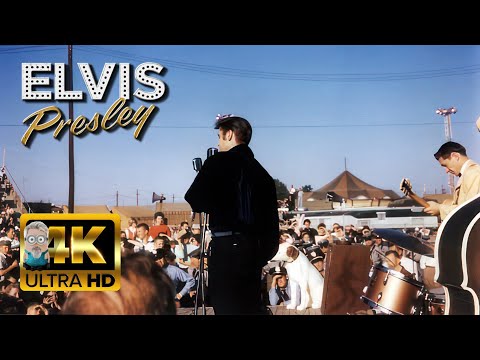 Elvis Presley - Heartbreak Hotel 1956 AI 4K Colorized Enhanced