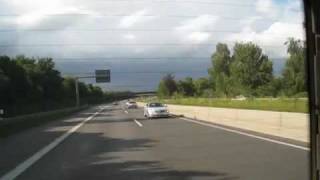 preview picture of video 'Regular cars overtaking on the Autobahn, Germany'