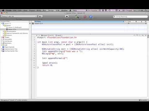 Objective-C on the Mac L12 - NSMutableString