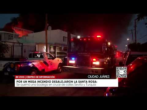 Por un mega incendio desalojaron la Santa Rosa