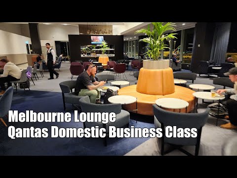 Avaliação do Qantas Business Class Doméstico Melbourne Lounge 4k