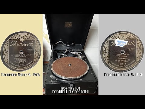 Harry Reser's Six Jumping Jacks ~ "Hey Mister Rosie's Sister / Sittin' Around" (HMV 102 Phonograph)