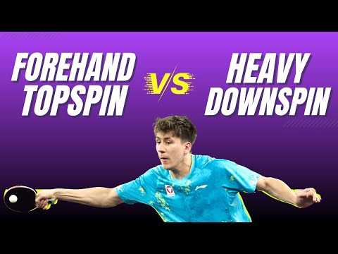 Forehand Topsin vs. Heavy Downspin Chop | Table Tennis Tutorial 🏓