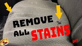 How To REMOVE HORRIBLE STAINS in CLOTH!!!... for CAR or HOME