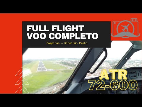 36 - Complete flight in pilot view from cockpit - Viracopos to Ribeiro Preto - Original sound ATC
