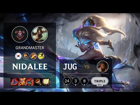 Nidalee Jungle vs Jarvan IV - KR Grandmaster Patch 10.12