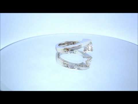 ROUND CUT DIAMOND ENGAGEMENT RING TENSION SET 1.20CT - KNR INC - 177