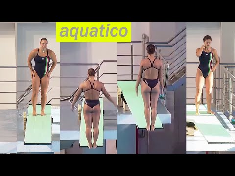 Divers Rebecca Ciancaglini, Elisa Pizzini (Italy Team) at LEN 2022 - 3m Synhro | Beautiful diving