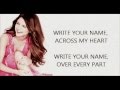 Write Your Name by Selena Gomez (Lyrics)