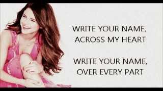 Write Your Name by Selena Gomez (Lyrics)