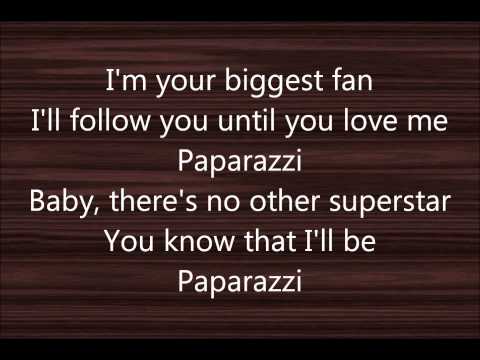 Lyrics to Paparazzi by Greyson Chance