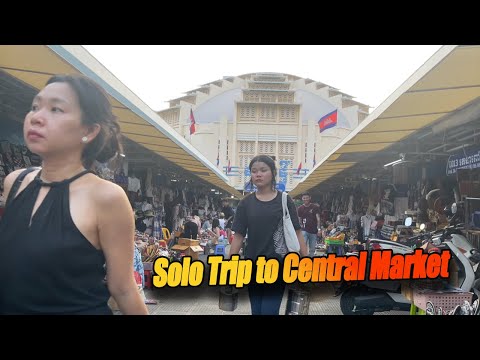 ReaLife Cambodia: Solo Trip 4K to Central Market or Phsar Thom Thmey