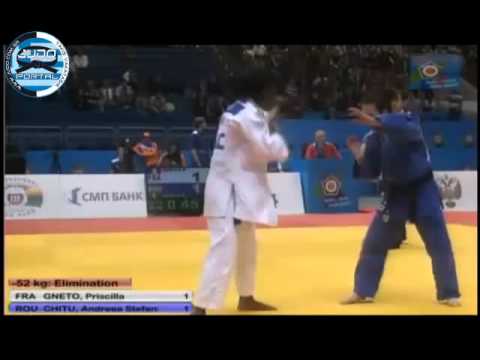 European Judo Championship Chelyabinsk 2012 -52kg GNETO Priscilla (FRA)-CHITU (ROU)