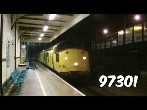 Prestatyn 4.10.2017 - Network Rail 97301 on Test train - class 97