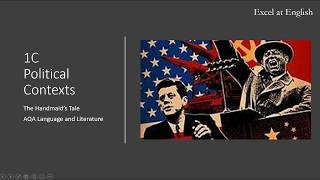 The Handmaid's Tale / Context / Political Context / English Language and Literature / AQA 7707