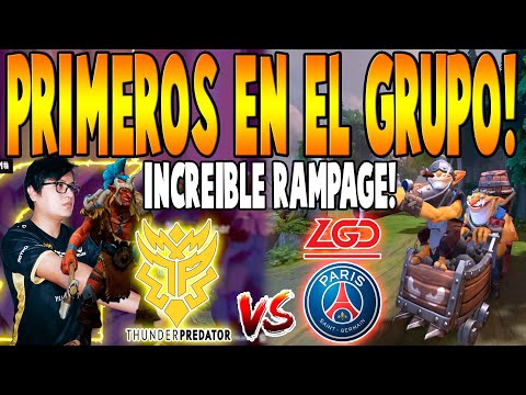 THUNDER vs PSG.LGD [BO2] - Primeros En El Grupo! "Minoz Rampage" -ONE Esports SINGAPORE MAJOR DOTA 2