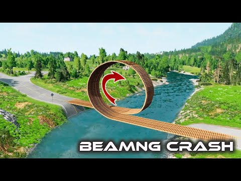 Cars vs Loop Bridge - BeamNG.drive - 😱BEST Compilation