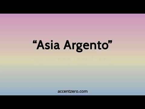 Pronounce "Asia Argento" - Brazilian accent vs. native U.S.