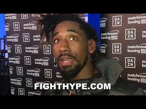 DEMETRIUS ANDRADE SECONDS AFTER DROPPING & STOPPING KEELER; TELLS HEARN TO GET HIM SAUNDERS NEXT