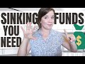 WHAT ARE SINKING FUNDS | 6 SINKING FUNDS YOU NEED | HOW TO BUDGET YOUR MONEY