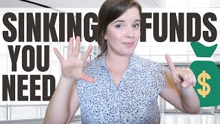 WHAT ARE SINKING FUNDS | 6 SINKING FUNDS YOU NEED | HOW TO BUDGET YOUR