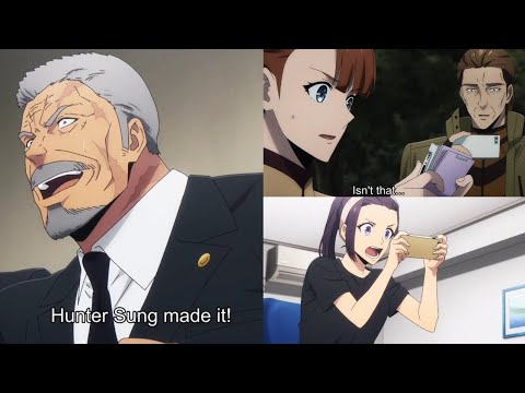 Chairman Go Gunhee reaction to sung jinwoo arriving at jeju island to save the day | solo leveling