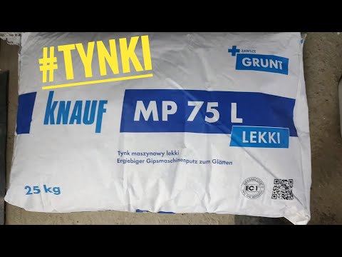Tynkowanie samemu. Knauf MP75 L. Tynk siatkowy. #tynki, #knauf, #tynkigipsowe, #budowadomu