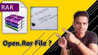 How to Open Rar ☝️⬆️ file in Android.
