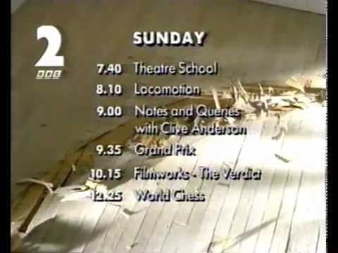 BBC2 continuity and News - November 6th 1993