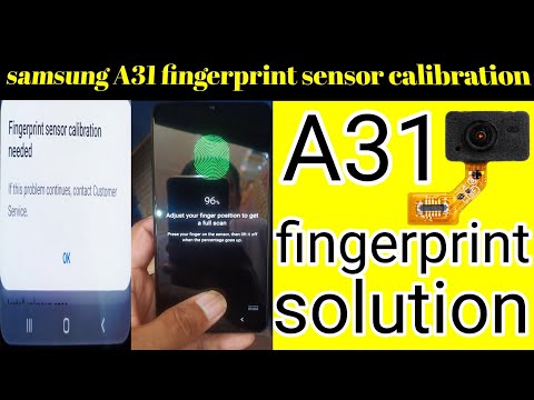 Samsung a31 fingerprint sensor calibration @manpasandmobilerepairinglab