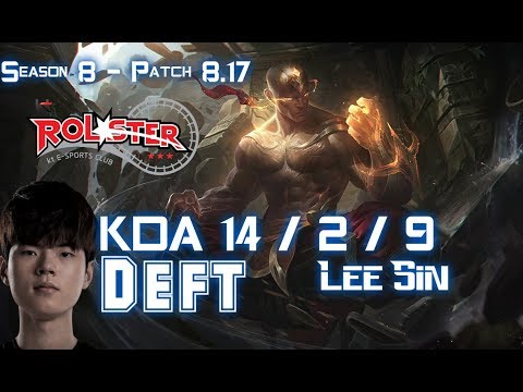 KT Deft LEE SIN vs CAMILLE Jungle - Patch 8.17 KR Ranked