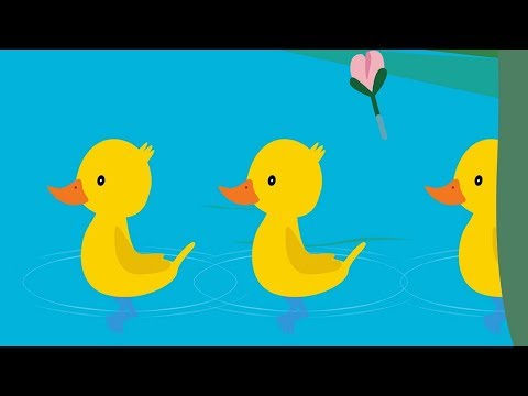 Развивающие и обучающие мультики 🎹 - Пять утят 🐥 (Считалочка) теремок песенки для детей Котенок Котэ