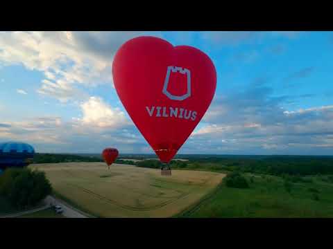 Biggest flying heart in Lithuania. Go Vilnius