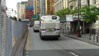 NYCTA & MTA Bus : MCI D4500CL 3173 On The BM2 & 102-DLW3SS 2082 On The x8 @ West Street
