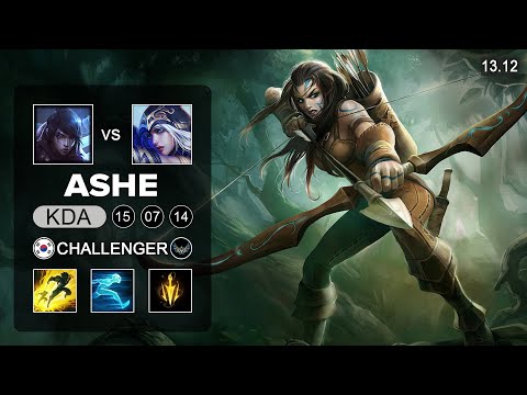 Ashe vs Aphelios ADC - KR Challenger - Patch 13.12 Season 13
