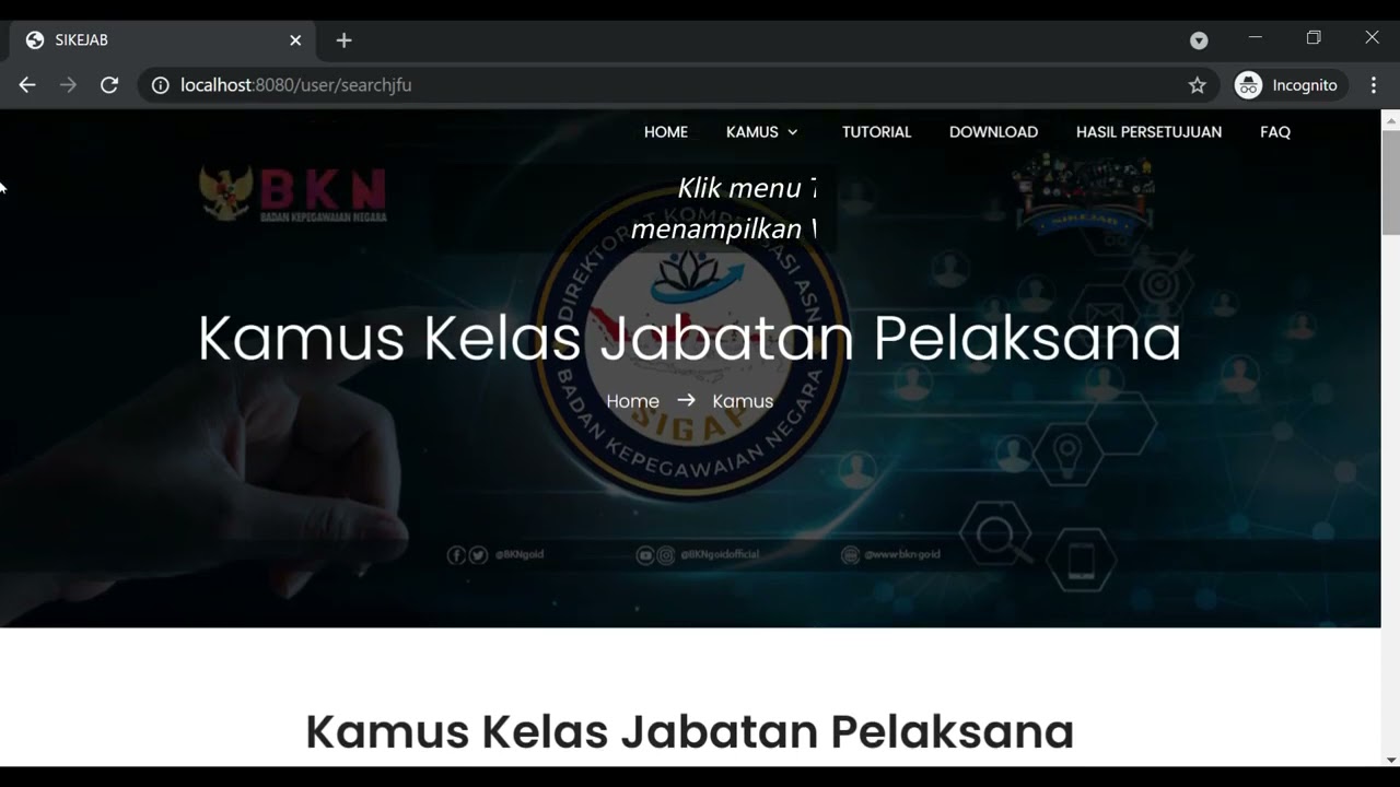 Tutorial Penggunaan SIKEJAB