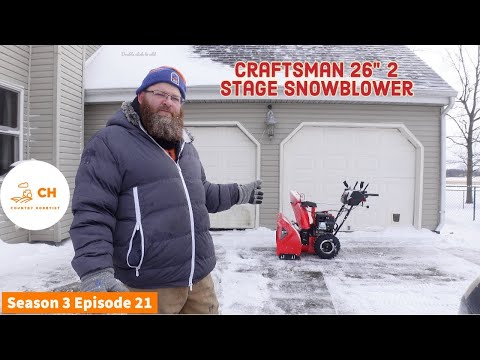 FIRST TIME OWNING A SNOW BLOWER CRAFTSMAN 26”. Craftsman Snowblower