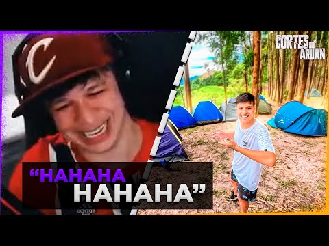 ARUAN REAGE A ESSE É O MAIOR ACAMPAMENTO COM MEUS AMIGOS (GUI NOBRE) - Cortes do Aruan