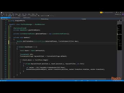 Hands On Augmented Reality ARCore Anchors and Setting Up the Play Space | packtpub com