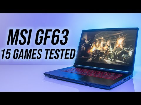 MSI GF63 8RD Gaming Benchmarks - 15 Games Tested!