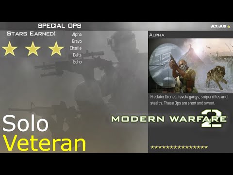 Call of Duty: Modern Warfare 2 Special Ops Solo Play Walkthrough on Veteran