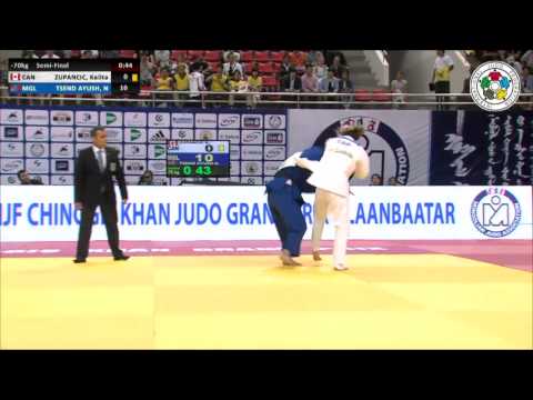 Kelita ZUPANCIC (CAN) Vs Naranjargal TSEND AYUSH (MGL) - Judo Grand Prix Ulaanbaatar 2014 [-70kg]