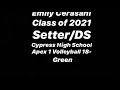 Emily Cerasani Volleyball Class of 2021 Setter