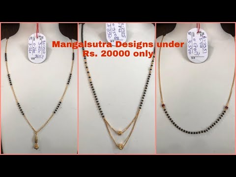 Lightweight Mangalsutra Designs under 5 grams - Daily Wear Mangalsutra Designs under 20000