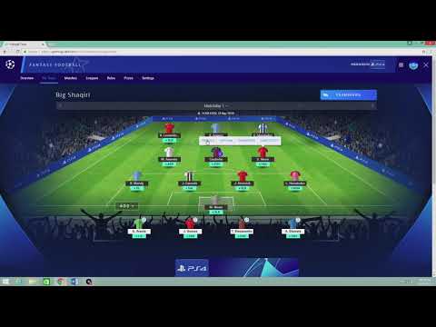 UEFA CHAMPIONS LEAGUE FANTASY! (UCL 2018/2019) TEAM - YouTube