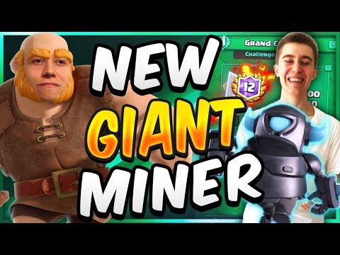 MY FAVORITE TROPHY PUSHING DECK! Best Giant Miner Deck — Clash Royale