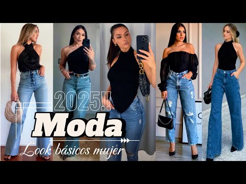 OUTFITS BASICOS MODA TENDENCIAS ROPA BASICA Y SENCILLA 2025!!