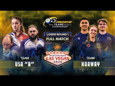 🇺🇸 USA "A" vs Norway 🇳🇴 ▸ Predator WPA Teams World Championship 2026