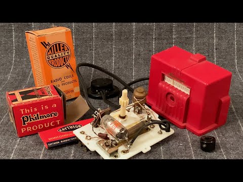 Flea Market Find: 1948 radio Modernair, vintage electronics parts & radio junk