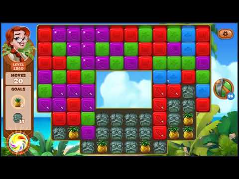 Lost Island Blast Adventure Level 1840 - NO BOOSTERS 🏝️ | SKILLGAMING ✔️